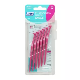   TePe interdental brush angle fogköztisztító kefe 6 db/csomag - 0-rózsaszín (0,4 mm)