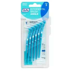   TePe interdental brush angle fogköztisztító kefe 6 db/csomag - 3-kék (0,6 mm)