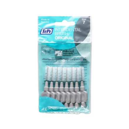 TePe Interdental brush original fogköztisztító kefe 8 db/csomag - 7-szürke (1,3 mm)