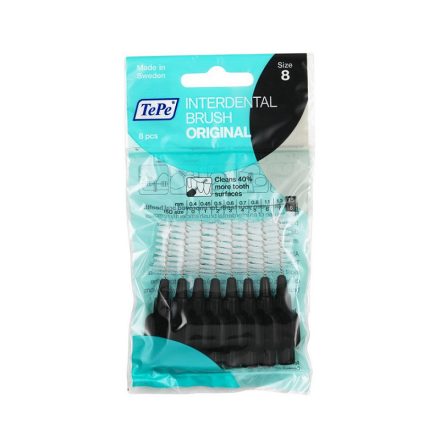 TePe Interdental brush original fogköztisztító kefe 8 db/csomag - 8-fekete (1,5 mm)