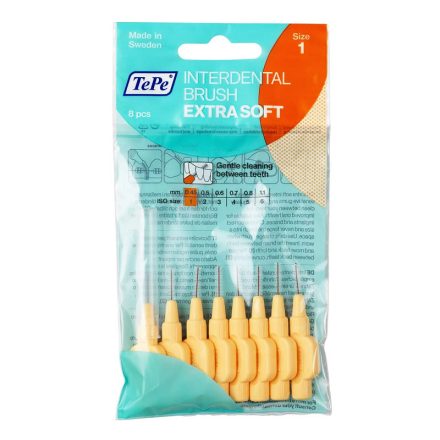 TePe Interdental brush extra soft fogköztisztító kefe 8 db/csomag - 1-narancs (0,45 mm)