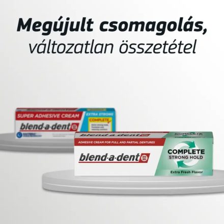 Blend-a-dent Complete Fresh extra erős műfogsorrögzítő krém 47 g - friss mentolos íz