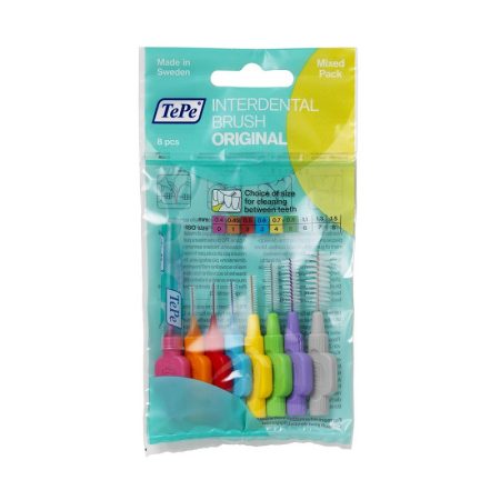 TePe Interdental brush original fogköztisztító kefe vegyes méretek 8 db/csomag 
