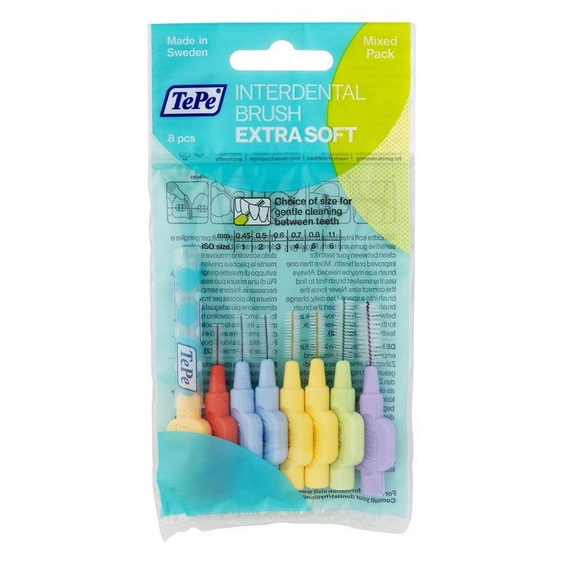 TePe Interdental Brush - Size 0-7 Mixed Pack 8pk | The House Of Mouth - View #10