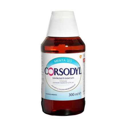 Corsodyl menta ízű szájöblögető oldat 300 ml