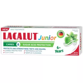   Lacalut junior fogkrém 6 éves kortól 55ml - fogszuvasodás és cukor elleni védelemmel
