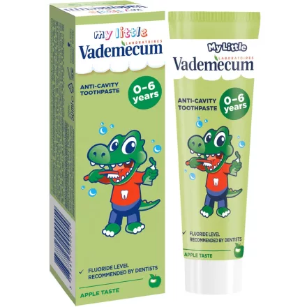 Vademecum gyerekfogkrém 0-6 éves korig 50ml - alma
