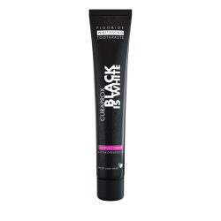   Curaprox Black is White fehérítő hatasú fogkrém aktív szénnel 90ml