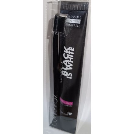 Curaprox Black is White szett, fehérítő hatasú fogkrém aktív szénnel 90ml + CS 5100 fogkefe