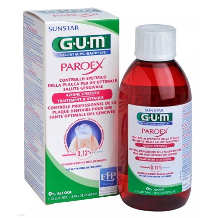 GUM Paroex szájvíz 0,12% CHX+CPC 300ml