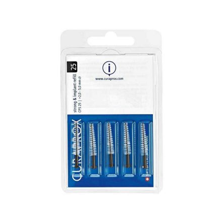 Curaprox Strong & Implant fogköztisztító kefe 5db - CPS 25 - fekete (kúpos)