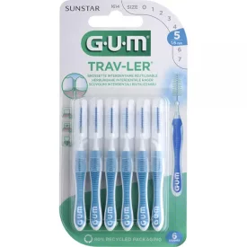 GUM Trav-ler fogköztisztító kefe - 1.6-kék-ISO 5 - 6db