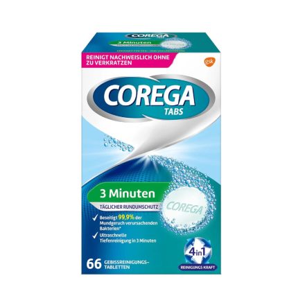 Corega Bio formula műfogsortisztító tabletta 66db