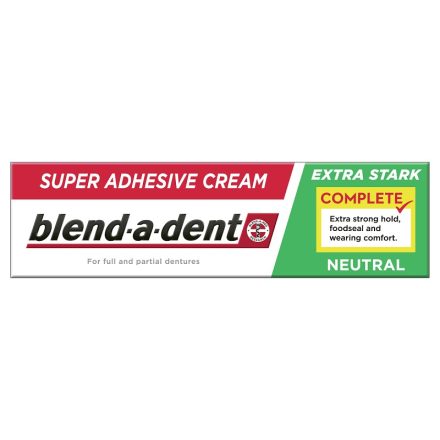 Blend-a-dent Complete Neutral extra erős műfogsorrögzítő krém 47 g