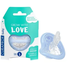   Curaprox Baby orthodonciás cumi Kék - 2. méret - 2,5 éves kortól - 1db