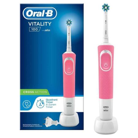 Oral-B D100 Vitality Pink CrossAction elektromos fogkefe
