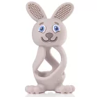 BRUSH-BABY Bobbie Bunny rágóka - szürke