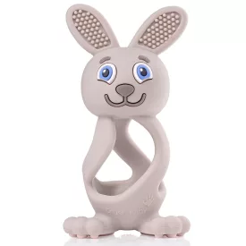 BRUSH-BABY Bobbie Bunny rágóka - szürke