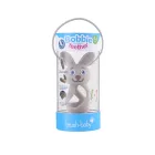 BRUSH-BABY Bobbie Bunny rágóka - szürke