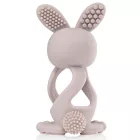 BRUSH-BABY Bobbie Bunny rágóka - szürke