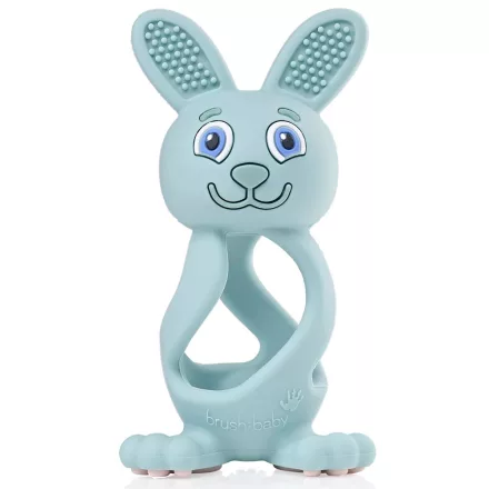 BRUSH-BABY Bobbie Bunny rágóka - zöld