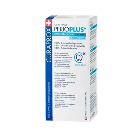 CURAPROX Perio Plus+ Regenerate szájvíz 0,09% CHX + CITROX 200ml