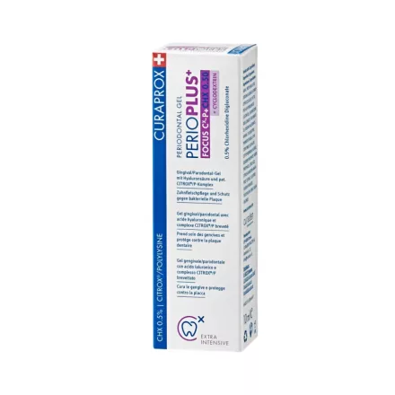 CURAPROX Perio Plus+ Focus gél 0,5% CHX + CITROX 10ml