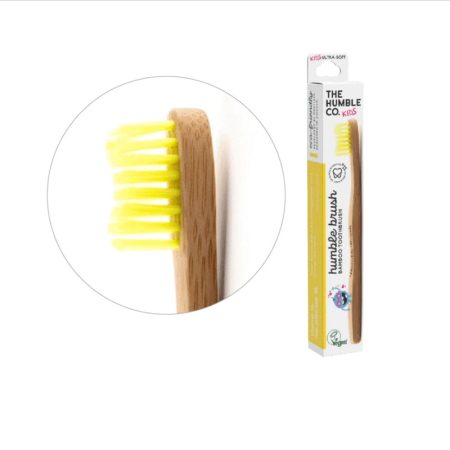 Humble Brush bambusz gyermek fogkefe ultra soft - sárga