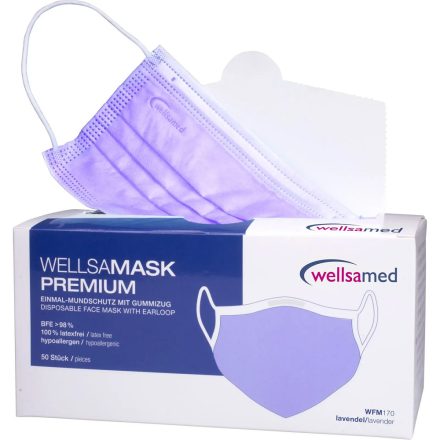 Wellsamask Colour line orvosi maszk 50db - lila