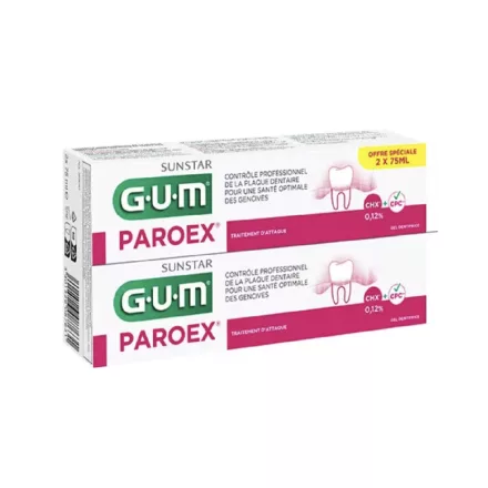 GUM Paroex fogkrém 0,12% CHX DUO csomag 2x75ml