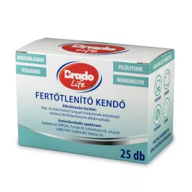 Bradolife kéz- és bőrfertőtlenítő kendő 25 db