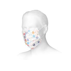 Zarys orvosi maszk gumis 3 rétegű 50db - színes mintás