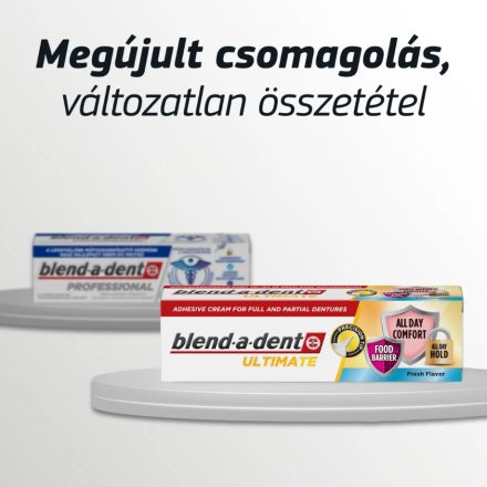 Blend-a-dent Ultimate műfogsorrögzítő krém 40 g - friss mentolos íz