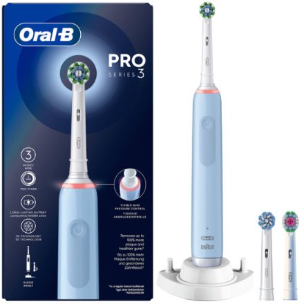 Oral-B PRO Series 3 Blue elektromos fogkefe - 3db kefefej
