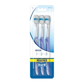 Oral-B 1-2-3 Indicator fogkefe - medium -3db