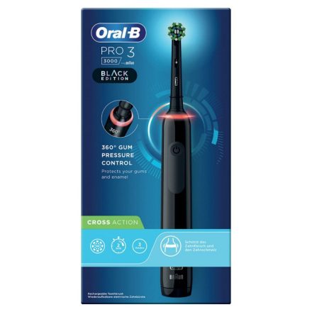 Oral-B PRO 3 3000 Black elektromos fogkefe