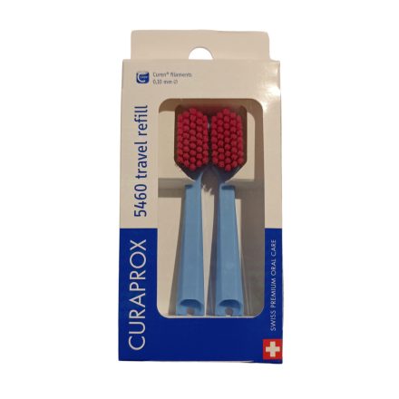 Curaprox CS 5460 Ultra Soft fogkefe pótfej utazó szetthez 2 db