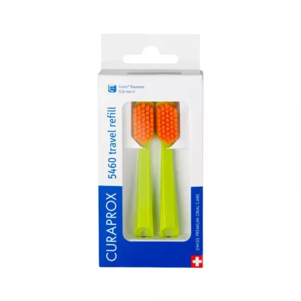 Curaprox CS 5460 Ultra Soft fogkefe pótfej utazó szetthez 2 db