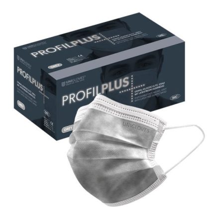 Unigloves eldobható orvosi maszk 3 rétegű 50db - szürke