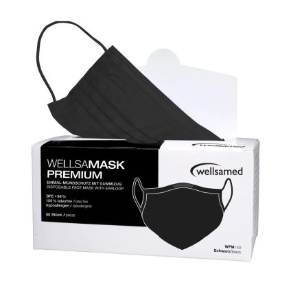 Wellsamask-Colour-line-orvosi-maszk-50db-fekete