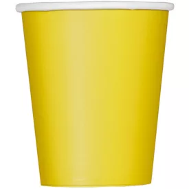 Papírpohár 50db - sárga - 180ml