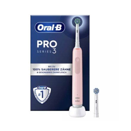 Oral-B PRO Series 3 X-Clean Pink Cross Action elektromos fogkefe