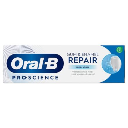 Oral-B PRO-Science GUM & ENAMEL Repair fresh white fogkrém 75ml