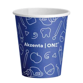   Akzenta ONE pohár fogászati motívumokkal 200ml 50db - kék