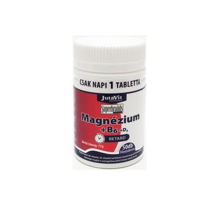 JutaVit Magnézium 250mg +B6 nyújtott kioldódással - 50db