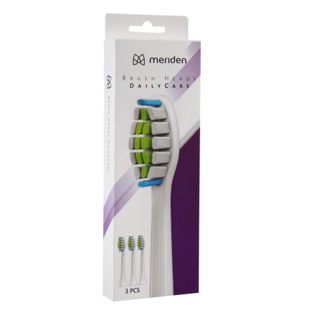 MERIDEN Sonic+ DailyCare pótfej 3db - White