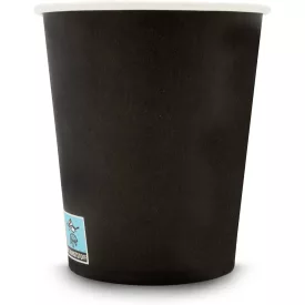 Papírpohár 50db - fekete - 180ml