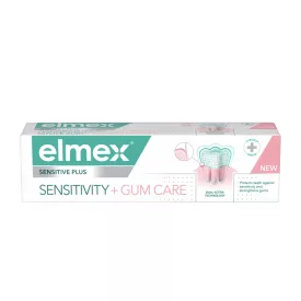   Elmex Sensitive Plus Sensitivity + Gum Care fogkrém 75ml - érzékeny fogakra és ínyre - új csomagolás