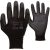 MERCATOR Tech black+black PU mártott munkavédelmi kesztyű 12pár - 9/L