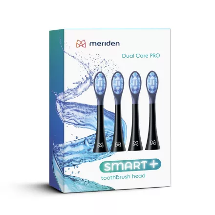 Meriden Sonic+ Dual Care MDC102B pótfej 4db - Black